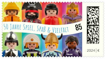 Briefmarke 50 Jahre Spiel, Spaß, Vielfalt